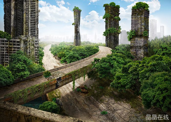 人类灭绝后的地球遐想图 人类灭绝后的地球遐想图